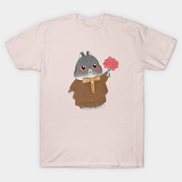 Sean Black Rabbit Wedding Edition _ Bunniesmee T-Shirt by GambarGrace